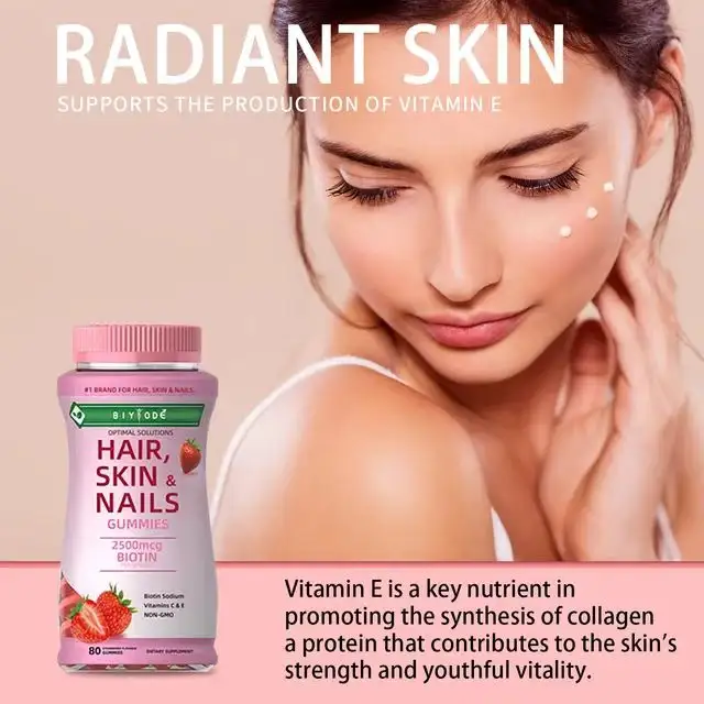 OEM Biotin Gummies for Hair, Pores and skin, and Nails with Vitamin C and Vitamin E – Helps Attractive Hair, Radiant Pores and skin, and Wholesome Nails