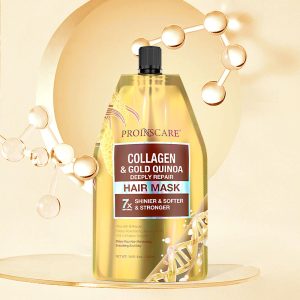 Personal Label Deep Moisturizing Keratin Collagen Gold Quinoa Hair Restore Masks for Dry and Broken Hair