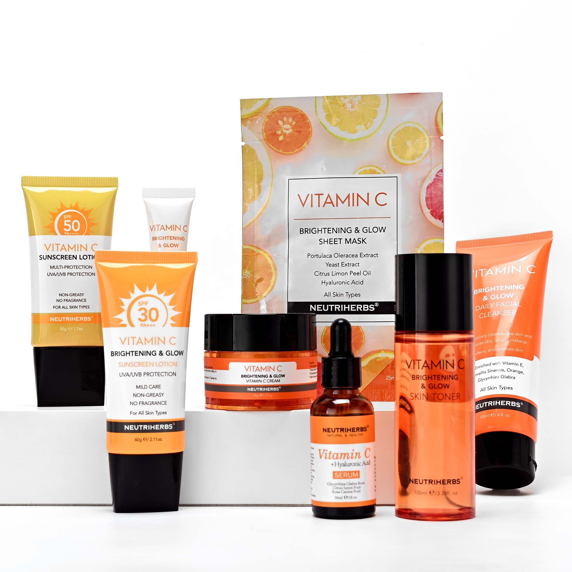 Vegan Pure Facial Skincare Set for Ladies – Non-public Label Rejuvenating and Brightening Vitamin C Remedy